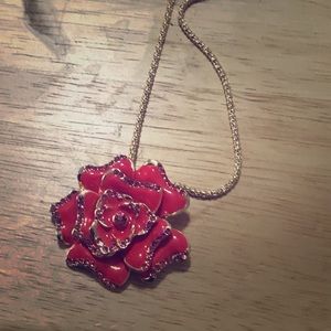 Betsy Johnson Rose Neclace